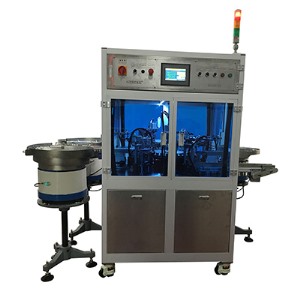 Cosmetic container assembly inspection machine